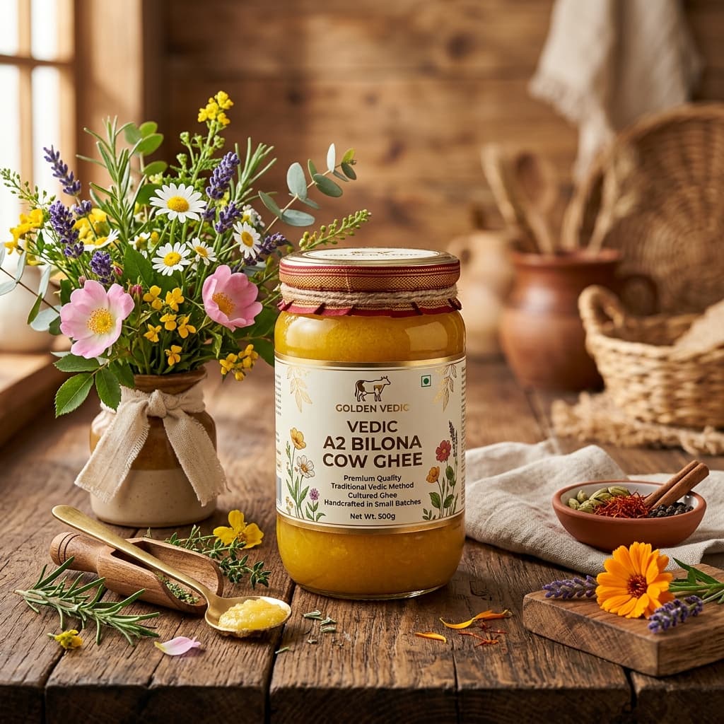 Sacred Vedic A2 Bilona Cow Ghee